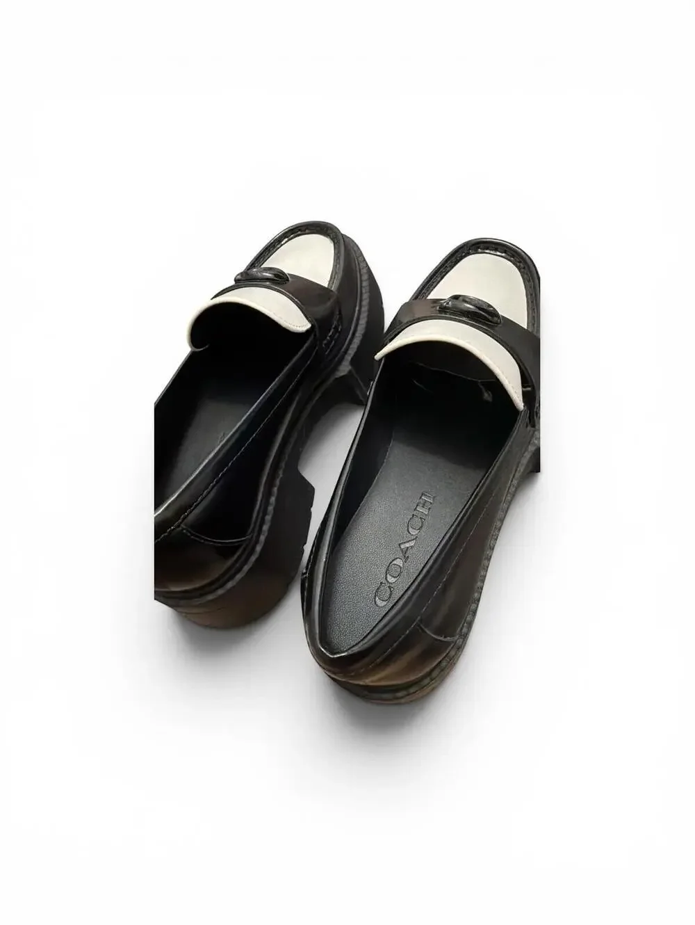 Coach Women's Leah Patent Slip On Loafer Flats